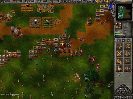 Sie greifen uns an. Die teils hektischen K&auml;mpfe erinnern an den Klassiker WarCraft 2.